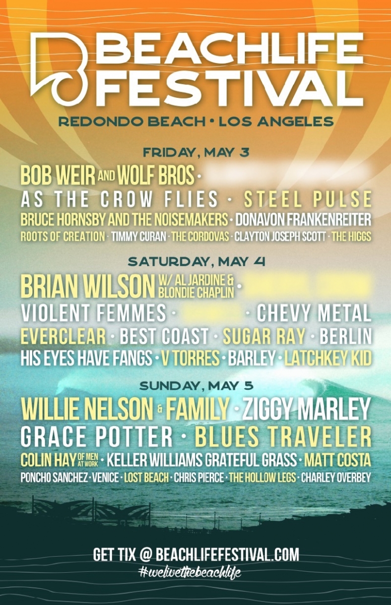 Inaugural BeachLife Festival Announces LineUp including Willie Nelson